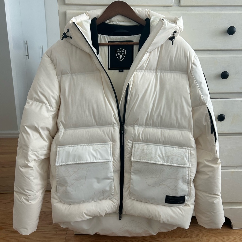 Nobis Supra Men’s Performance Puffer in Wheat Desert color, Size L